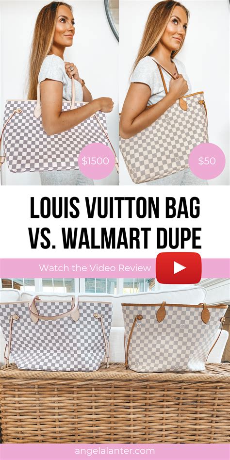 walmart lv dupe|walmart dupe neverfull bag.